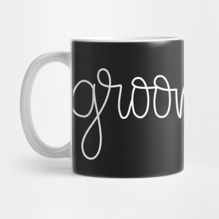 Groomsman Gift- White Line Lettering Mug